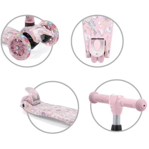 Самокат Kidwell Vento Unicorn: Конструкция рамы складная