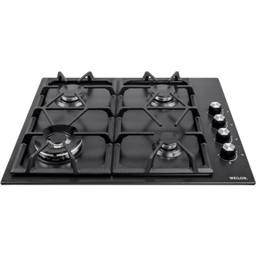 Варочная поверхность газовая Weilor GM W 634 BL: Количество конфорок 4