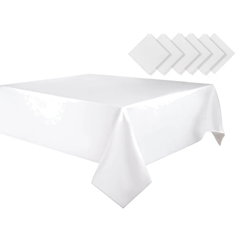 Набір Lefard Скатертина 140х220 см + 6 серветок 35х35 см MILK (736-003)