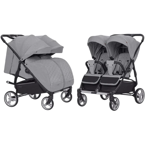 Коляска прогулочная для двойни Carrello Connect Ink Gray (CRL-5502)