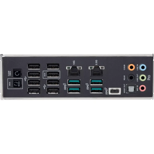 ASUS PRO WS W790-ACE: Разъемы на задней панели USB Type-C, USB 3.2 Gen 1, USB 2.0, S/PDIF (Оптический)