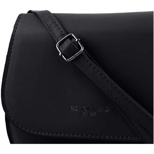 Женская сумка почтальонка Valiria Fashion черная (5DETAA6128-black): Застежка Магнитная