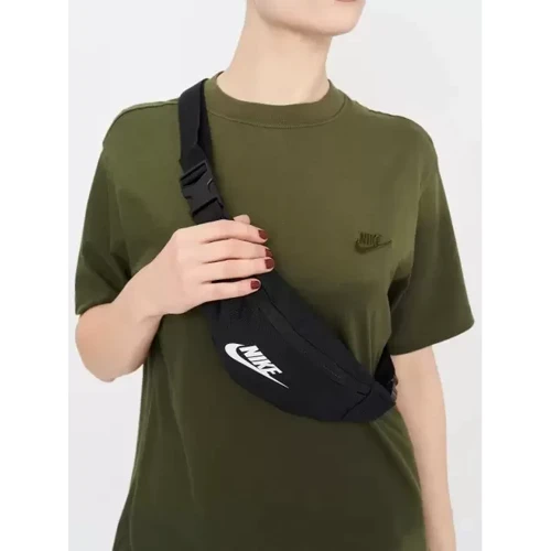 Сумка поясная Nike NK Heritage S Waistrack черная (DB0488-010 - MISC): Пол Унисекс