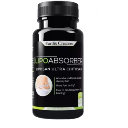 Жиросжигатель Earth‘s Creation lipo absorber, Chitosan-liposan ultra 60 капсул