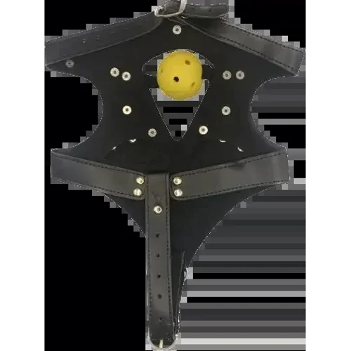 Шлем с кляпом Пикантные Штучки (черный)