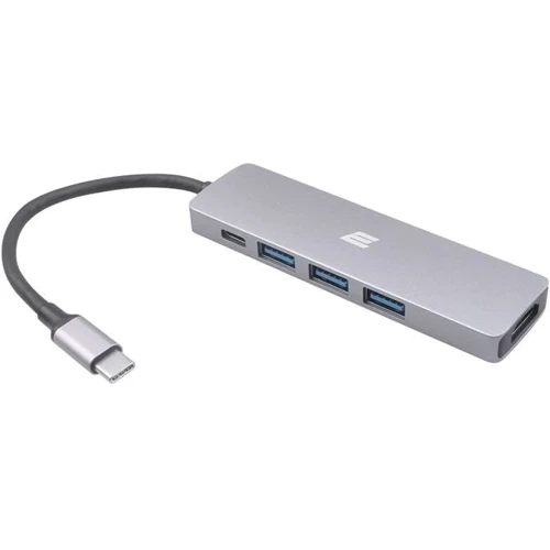 Адаптер 2E Adapter USB-C to USB-C+2xUSB2.0+USB3.0+HDMI Silver (2EW-2731)