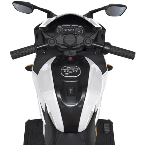 Дитячий електромотоцикл 2 колісний Bambi Racer 45W білий (M 5022EL-1): Максимальна швидкість, км/год 7
