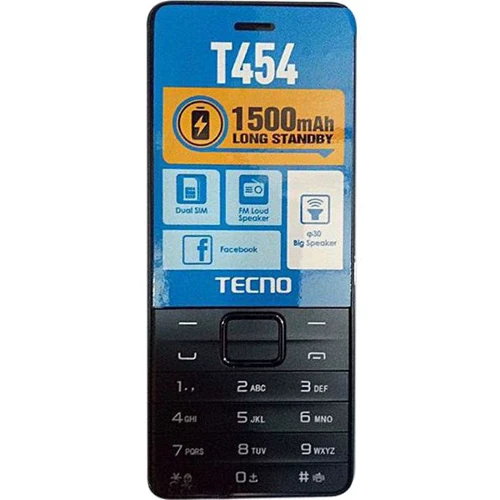 Мобильный телефон Tecno T454 Black (UA UCRF)