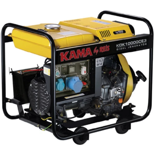 Генератор дизельный KAMA KDK10000CE3, трифазный 230/400V, 50Hz, 9,4KVA