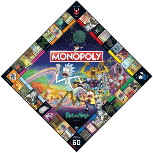 Настольная игра Monopoly - Rick and Morty: Возраст от 8-ми лет
