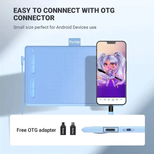 Графический планшет Parblo Ninos N7B Blue (NINOSN7BB): Multitouch Нет