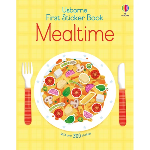 First Sticker Book Mealtime / Первая книга с наклейками Прием пищи