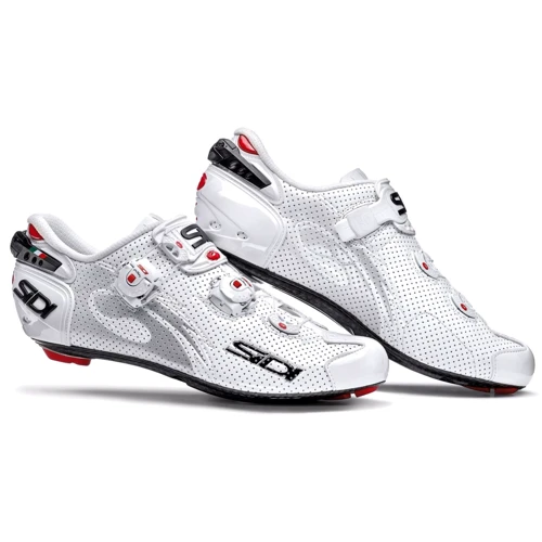 Велотуфлі Шосе Sidi Wire Carbon Air Lucido White / White 45.5 (CWIRECALU455)