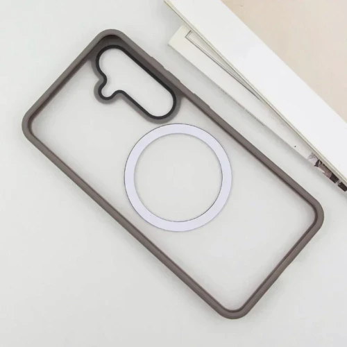 Чехол для телефонов Mobile Case TPU+PC Metal Buttons with MagSafe Colorful Grey for Samsung S921 Galaxy S24: Материал TPU (термополиуретан) и поликарбонат