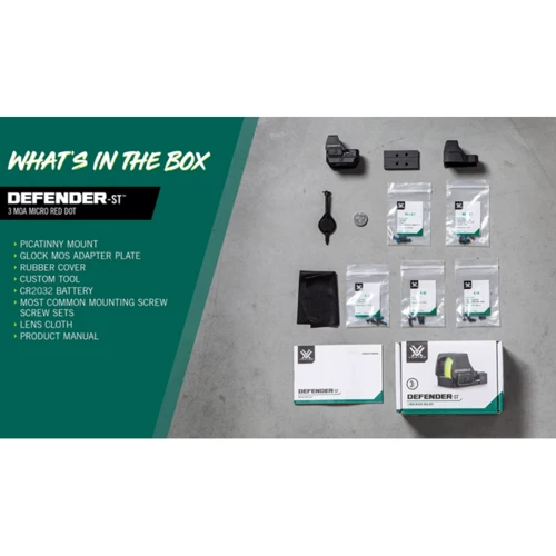 Приціл Vortex Defender-ST 3 MOA Red Dot коліматорний (DFST-MRD3) (930745)