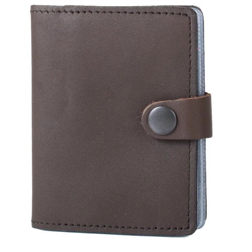Чоловіча візитниця DNK Leather DNK Leather коричнева (DNK-Cards-Kcol-F): Матеріал Натуральна шкіра