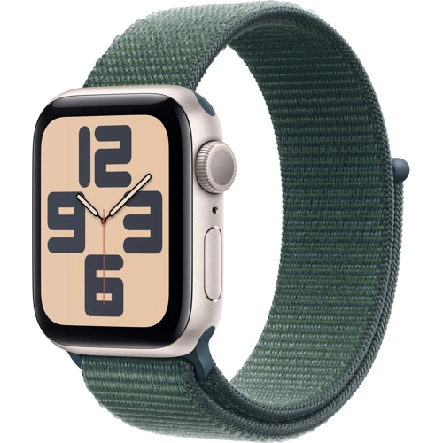 

Apple Watch Se 2 2024 40mm Gps Starlight Aluminum Case with Lake Green Sport Loop (MXEH3)