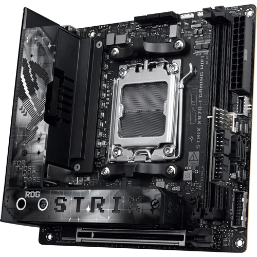 ASUS ROG STRIX X870-I GAMING WIFI UA: Дополнительно Радиатор на VRM, Поддержка UEFI, Адаптер Wi-Fi, Поддержка RAID