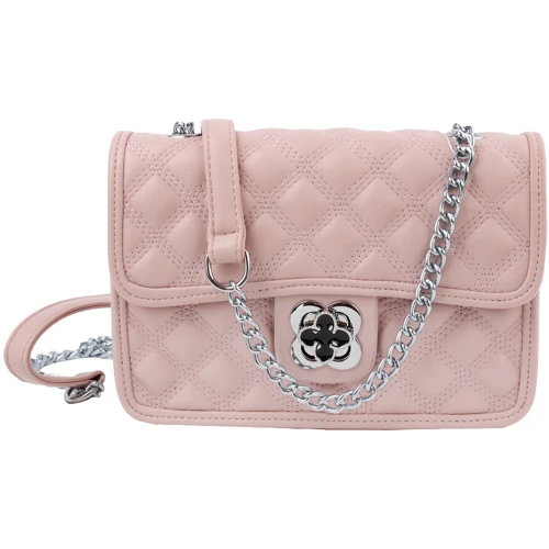 Жіноча сумка крос-боді Valiria Fashion рожева (ODA8186-pink): Фактура Стеганая, Матовая