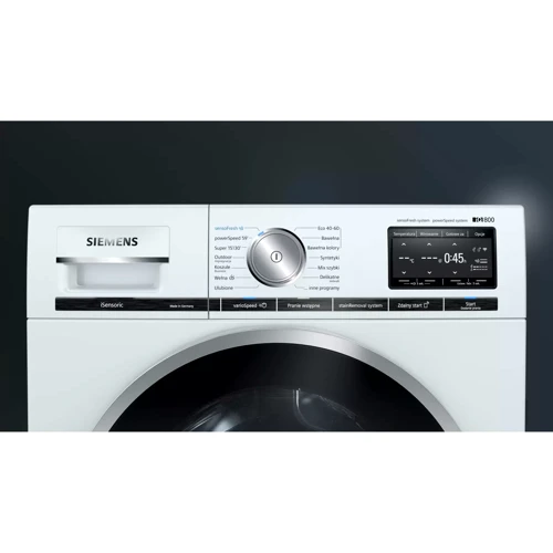Стиральная машина Siemens WM6HXF42PL: Максимальная скорость отжима, об/мин 1600