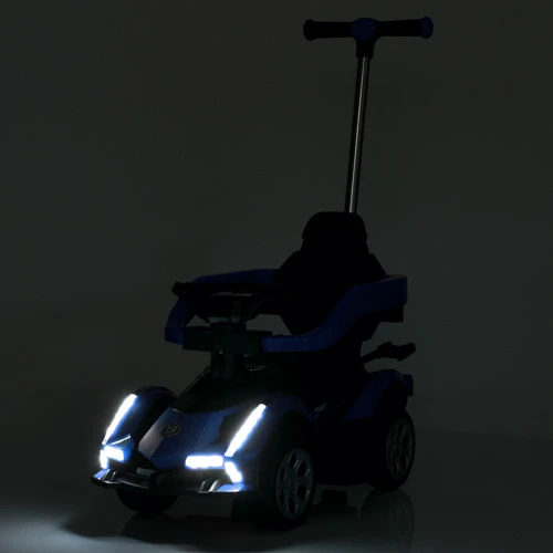 Детский электромобиль-толокар 3в1 Bambi синий (M 5781EBLR-4)