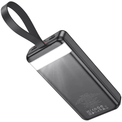 Внешний аккумулятор Hoco Power Bank 30000mAh J123B Element 22.5W+PD20W Black: Емкость батареи, мАч 30000