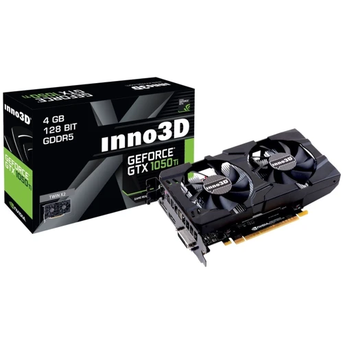 Відеокарта INNO3D GeForce GTX 1050 Ti Twin X2 (N105K-2DDV-M5CM): Обсяг пам'яті, Гб 4
