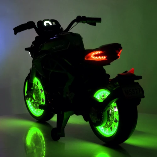 Детский двухколесный электромотоцикл Bambi зеленый (M 5827EL-5)