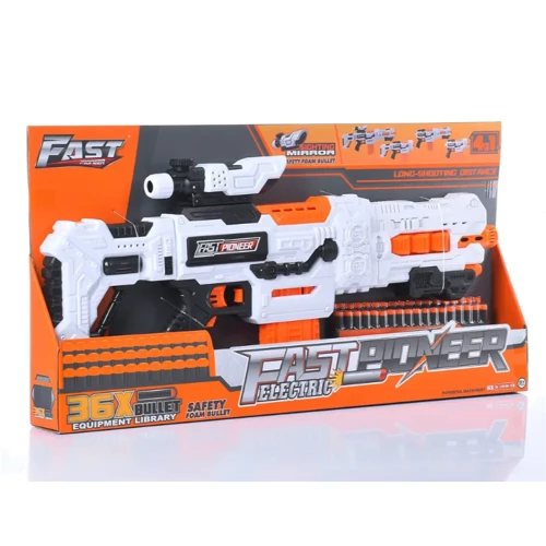 Автомат 67 см 4 у 1 м'які кулі 36 шт. (BIG507): Виробник Noname