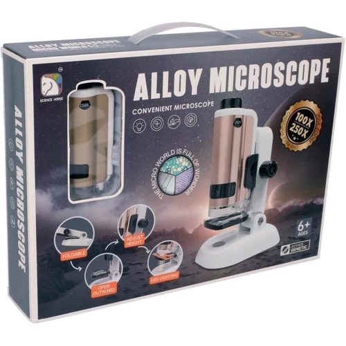 Мікроскоп дитячий MIC Alloy Microscope (синій) (SD662) фото 4