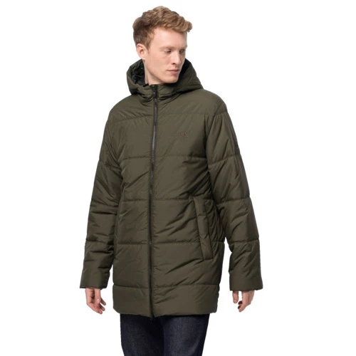 Куртка Jack Wolfskin North York Jacket 1206381-4144 52 серо-зеленая зимняя с капюшоном: Длина рукава Длинный