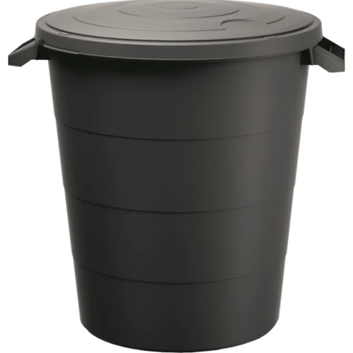 Бак для сміття Prosperplast Smooth 80 л чорний (5905197463346)