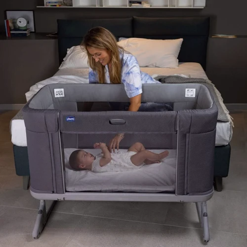 Ліжечко дитяче 3 в 1 Chicco Next2Me Forever сіре (79650.27): Тип кроватка-манеж