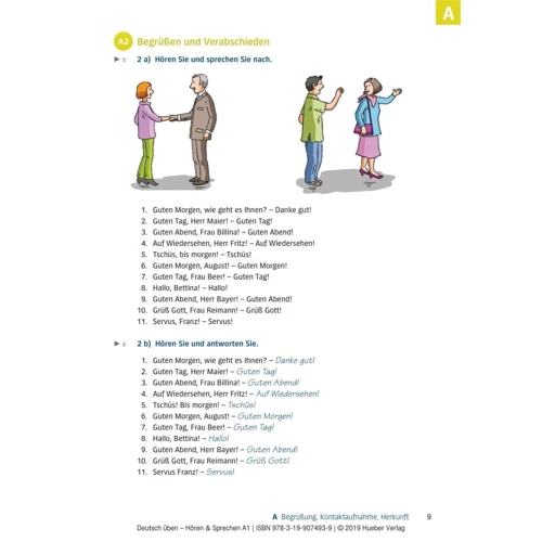 Deutsch üben: Hören und Sprechen A1 mit Audios: Производитель Hueber