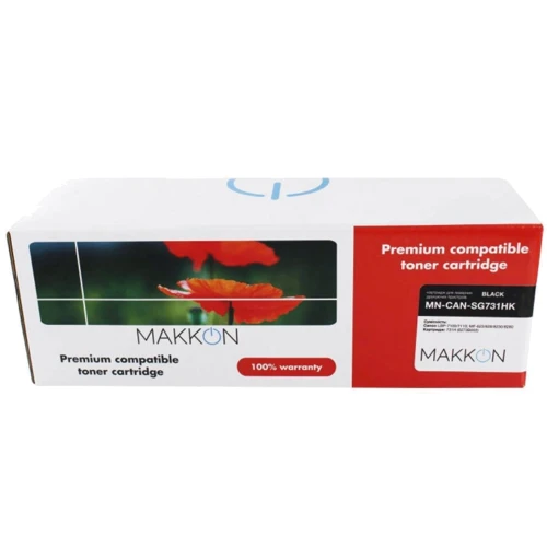 Картридж Makkon Canon 731H (SRG731K) 2.4k black (MN-CAN-SG731HK): Технология печати Лазерная
