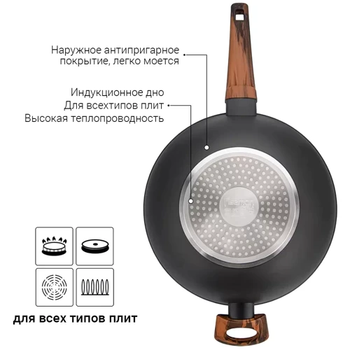 Fissman Capella WOK 30x8.5 см 4.3 л (14957) фото 9