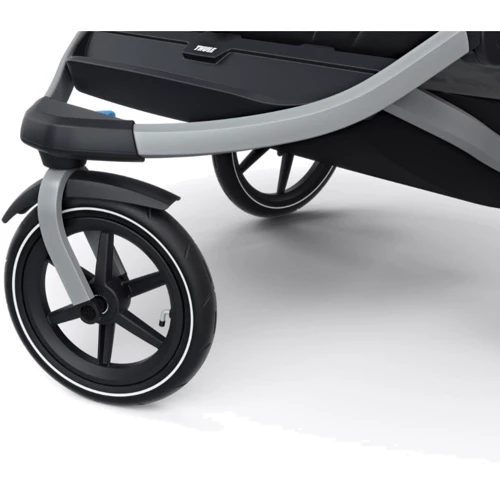 Прогулочная коляска Thule Urban Glide2 Double, Jet Black (TH10101927): Материал колес резина (надувные)