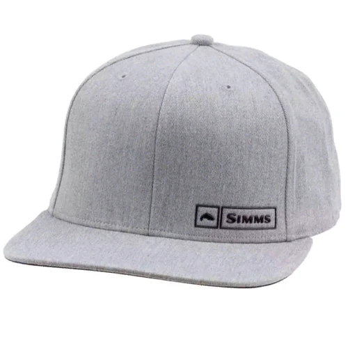 Чоловіча бейсболка Simms Trout Logo Lockup сіра (12689-074-00)