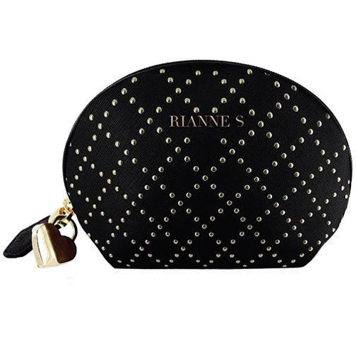 Вибропуля RIANNE S - Classique Vibe Stud Black + чехол-косметичка