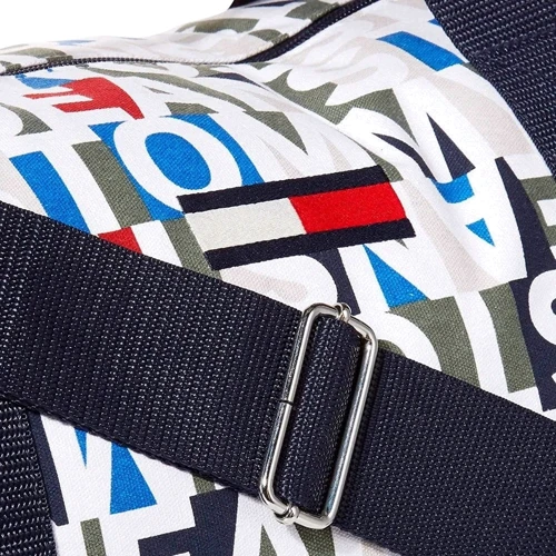 Мужская спортивная сумка Tommy Hilfiger разноцветная (883849414111): Фактура Тканая