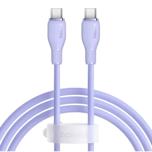 Кабель Baseus Cable USB-C to USB-C Pudding Series Fast Charging 100W 1.2m Purple (P10355702511-00)