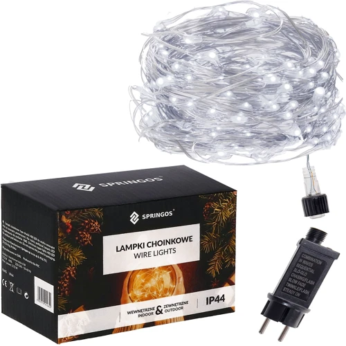 Гирлянда водопад (штора) Springos 2 x 2 м 400 LED CL0098 Cold White фото 7