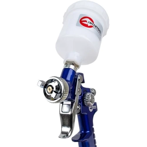 Краскопульт Intertool HVLP MINI, форсунка 0.8мм PT-0101: Рабочее давление, бар 3 атм