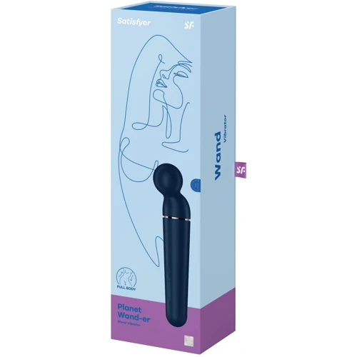 Вибромассажер Satisfyer Planet Wand-er Blue/Rosegold