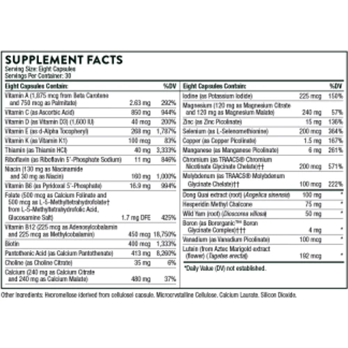 Thorne Research Meta-Fem 240 Veg Caps Вітаміни для жінок 40+: Форма випуску капсули