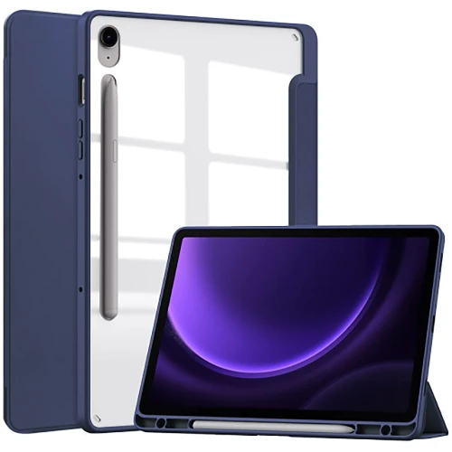 Аксесуар для планшетних ПК BeCover Case Book Soft Edge з Pencil Mount Deep Blue Samsung X710 Galaxy Tab S9 / X510/X516B Galaxy Tab S9 FE (710439): Колір синій