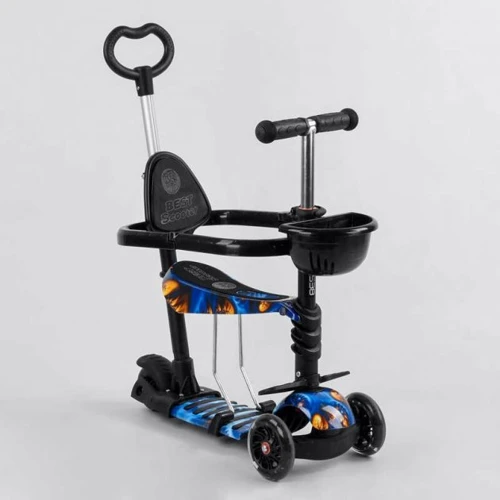 Самокат Best Scooter із захисним бампером чорний (S 3597)