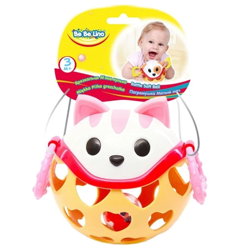 Погремушка Мягкий мяч Кот, BeBeLino