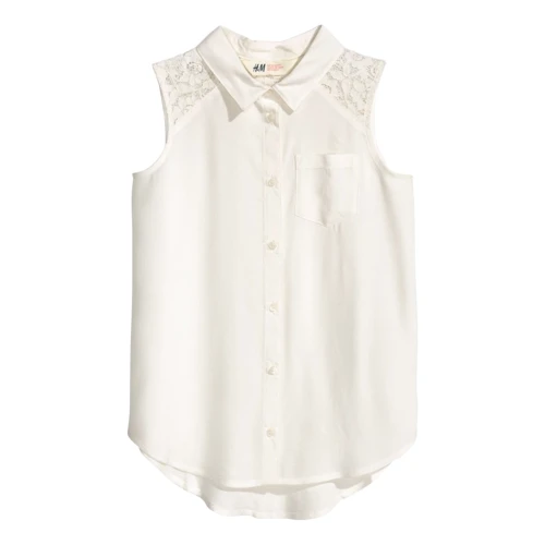 Блуза H&M 3876394 152 см молочная: Тип Блузы