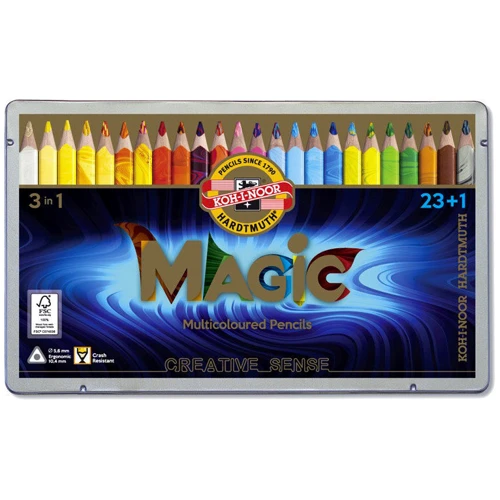 Набір олівців KOH-I-NOOR MAGIC, 23 +1 кольорові (340802)